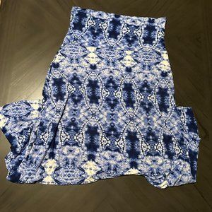 Tie Dye Blue Maxi Skirt Size M